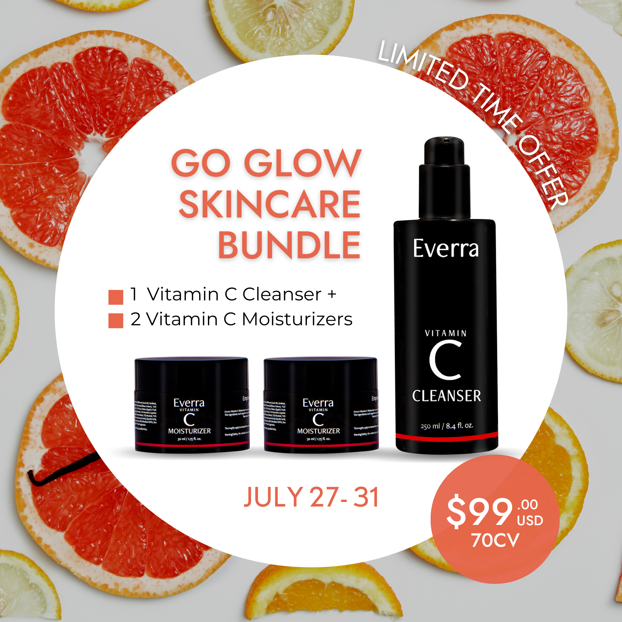 go glow skin care bundle